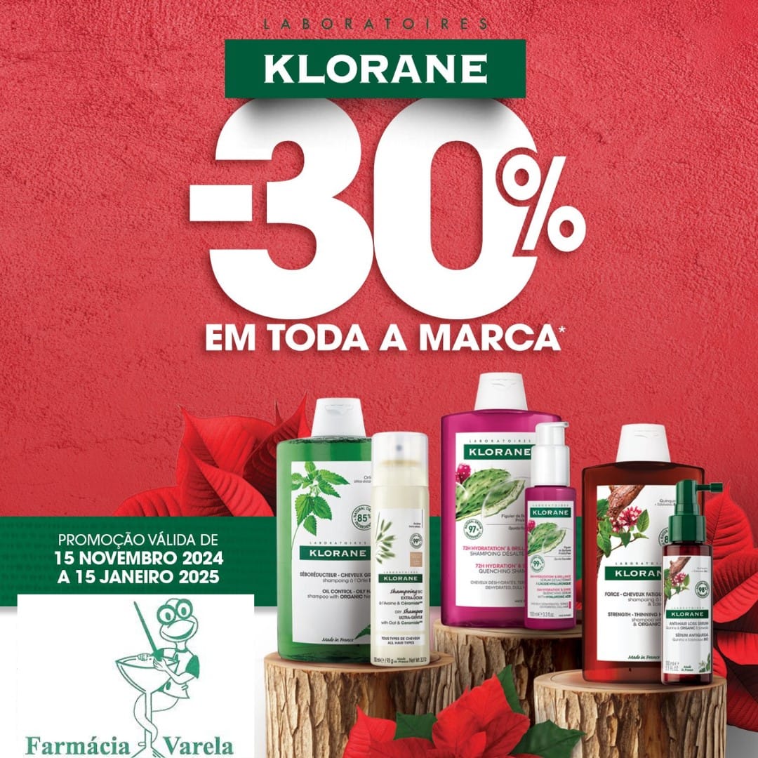 Klorane - 30% de desconto